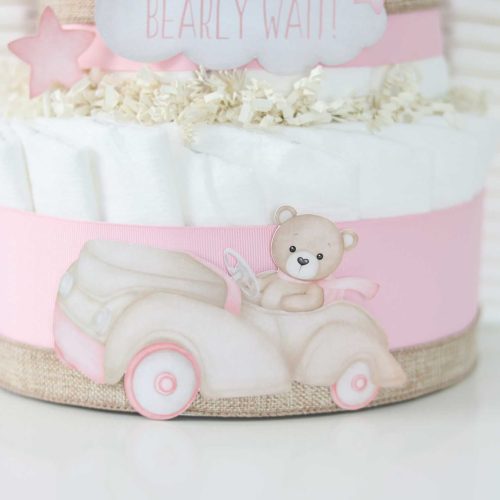 teddy bear diaper cake collection pink 729122