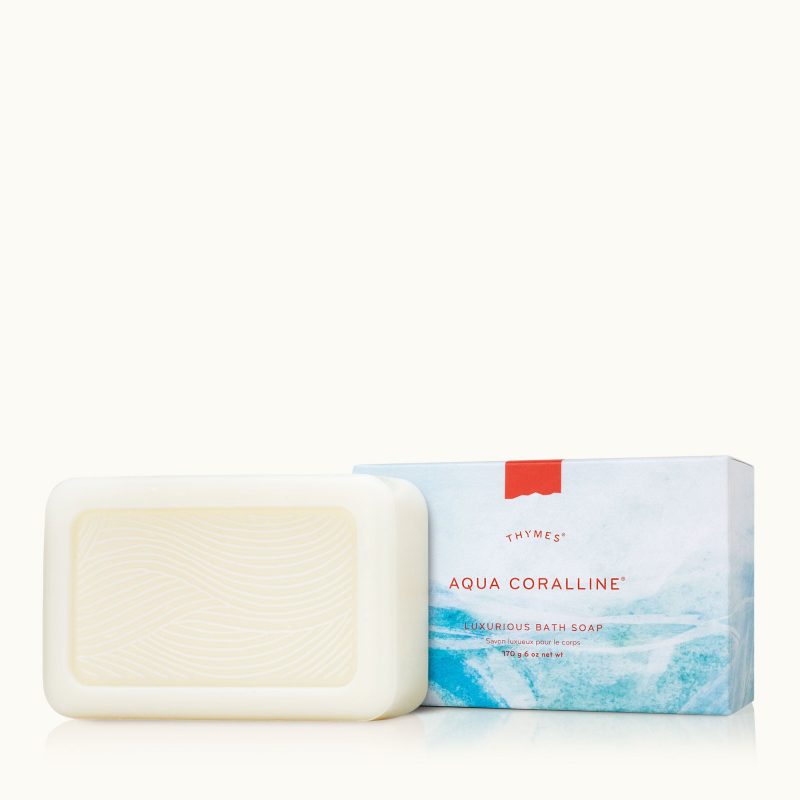 thymes aqua coralline luxurious bath soap 0850053007