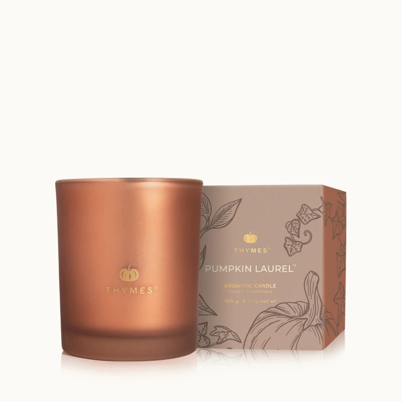 thymes pumpkin laurel aromatic candle TH39710541507