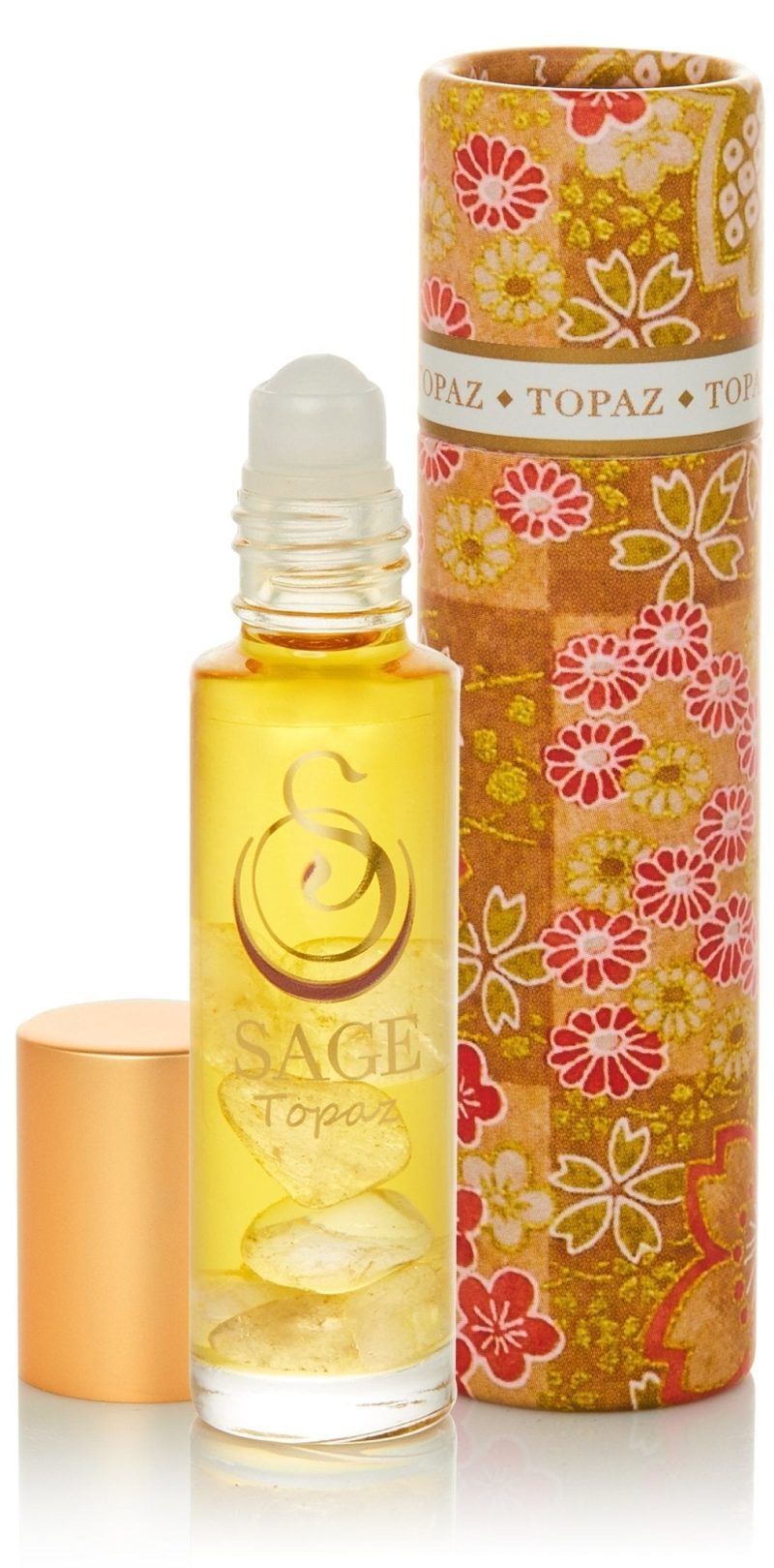 topaz 14 oz gemstone perfume oil roll on by sage 584476