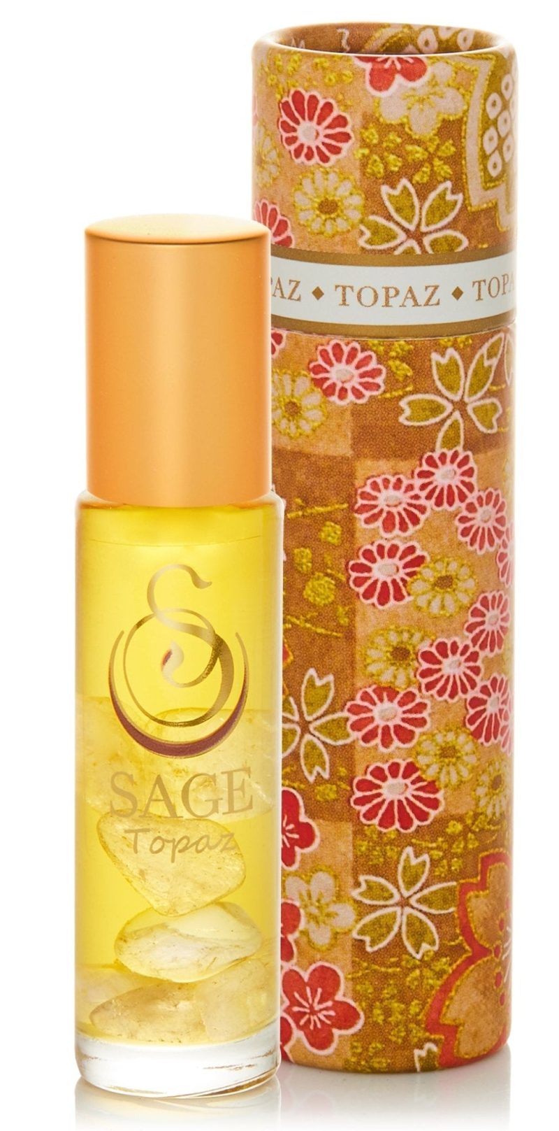 topaz 14 oz gemstone perfume oil roll on by sage 838796