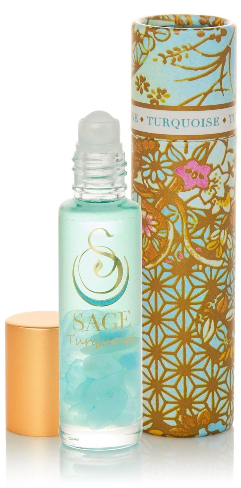 turquoise 14 oz gemstone perfume oil roll on by sage 120672