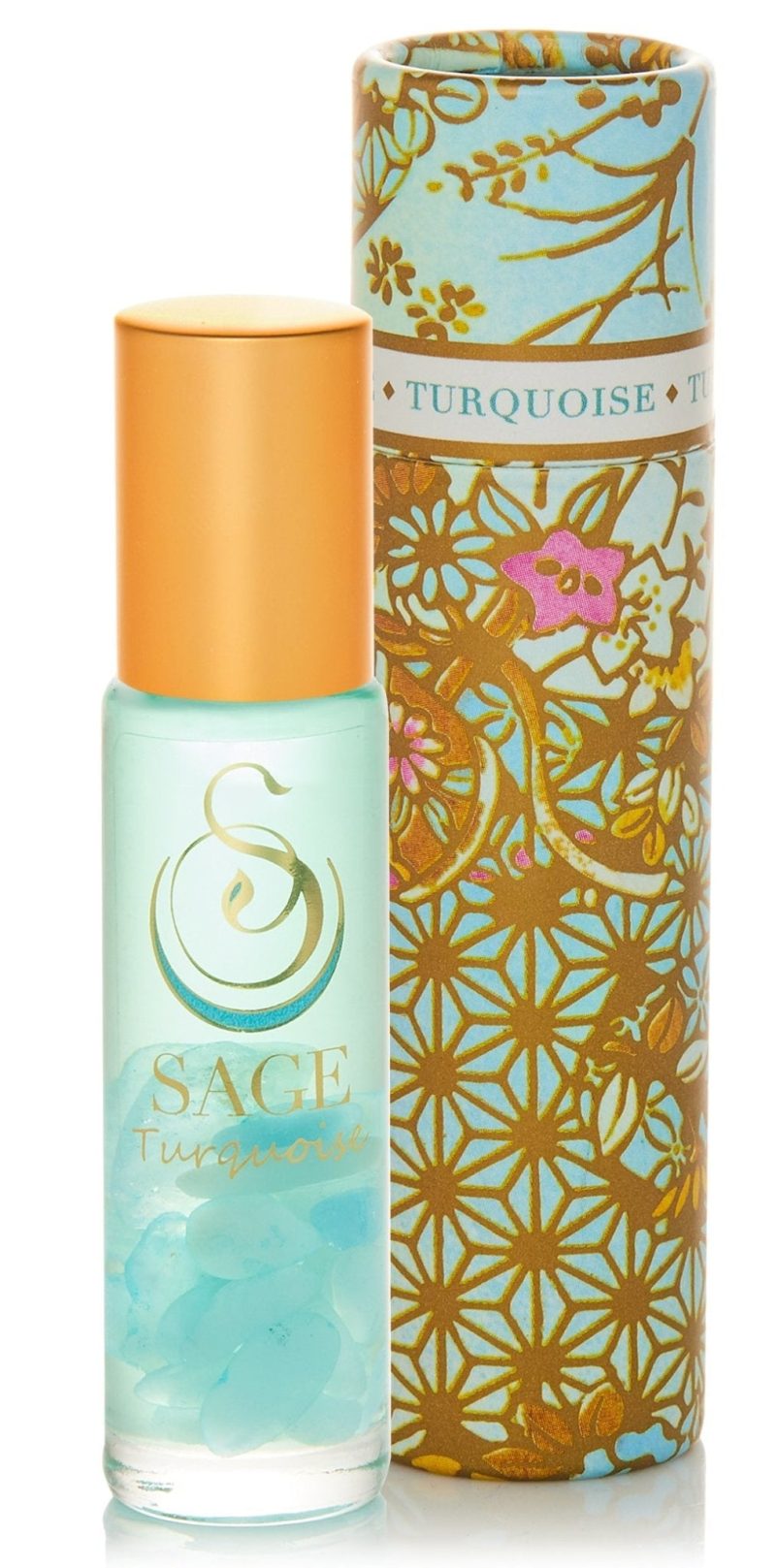 turquoise 14 oz gemstone perfume oil roll on by sage 856803