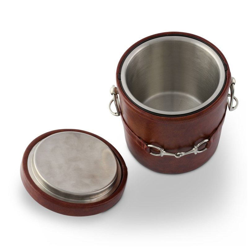 vagabond house equestrian equestrian horse bit leather ice bucket h503eb 31436900761648