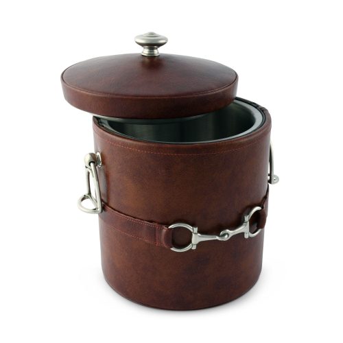 vagabond house equestrian equestrian horse bit leather ice bucket h503eb 31436900794416