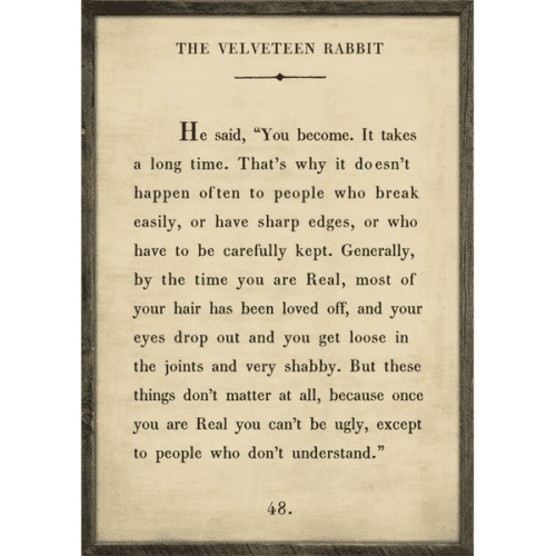 Sugarboo Designs The Velveteen Rabbit - Book Collection Sign