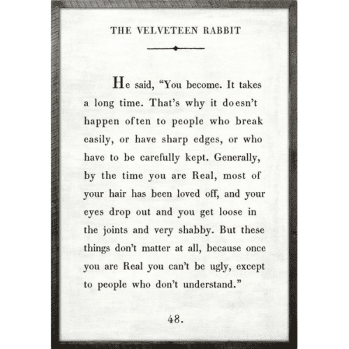 Sugarboo Designs The Velveteen Rabbit - Book Collection Sign