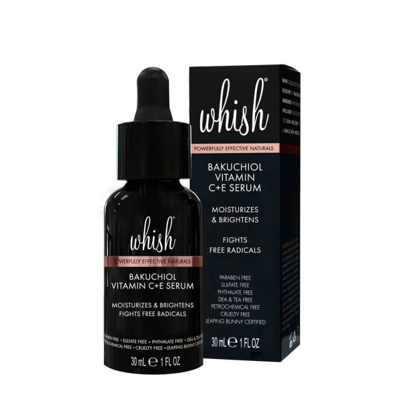 whish beauty skin care moisturizers bakuchiol vitamin c e serum 30537797664850