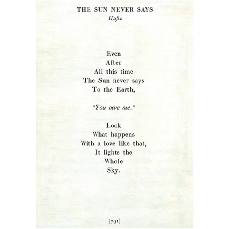 Sugarboo Designs The Sun Never Says Poetry Collection Sign (Gallery Wrap)