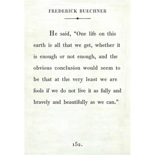 Sugarboo Designs Frederick Buechner Book Collection Sign (Gallery Wrap)