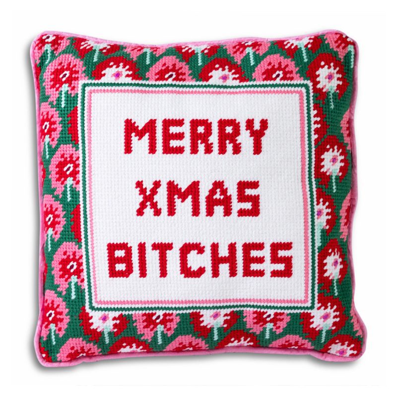 xmas bitches pillow front