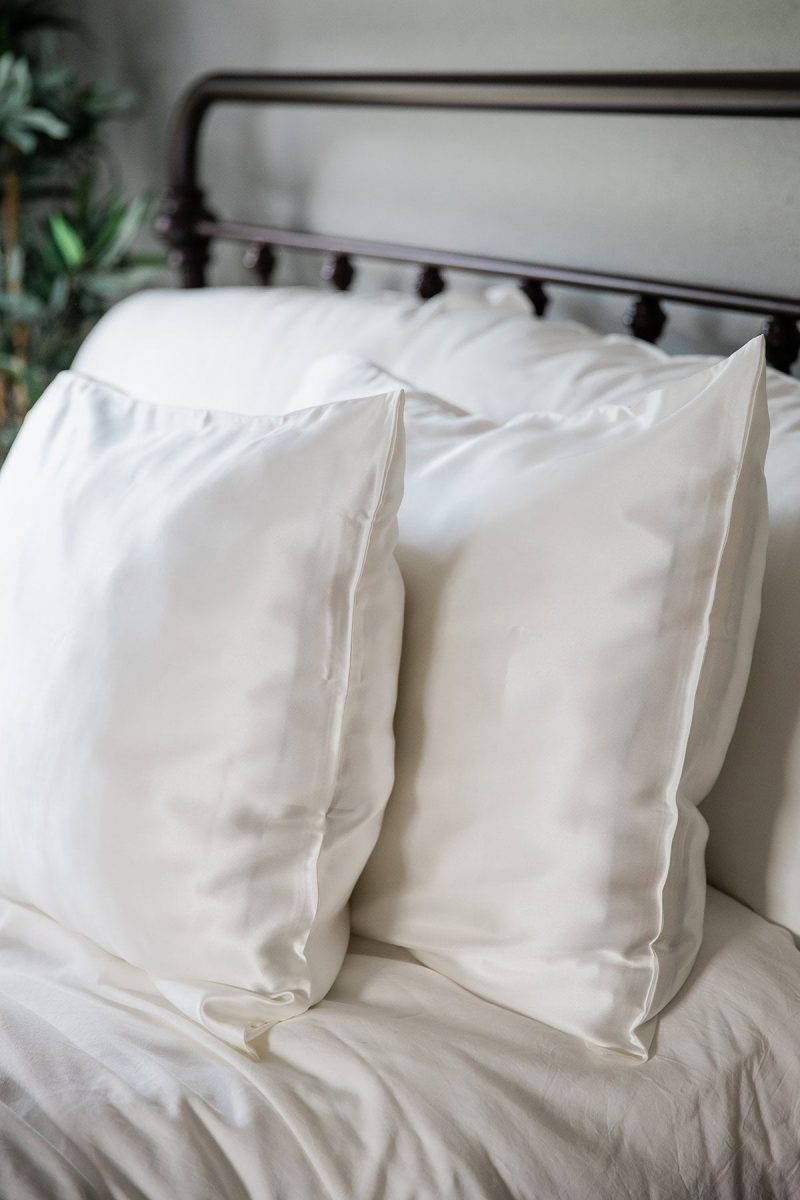 yala charmeuse pillowcase set natural white