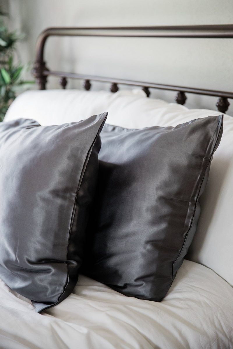 yala charmeuse pillowcase set pewter