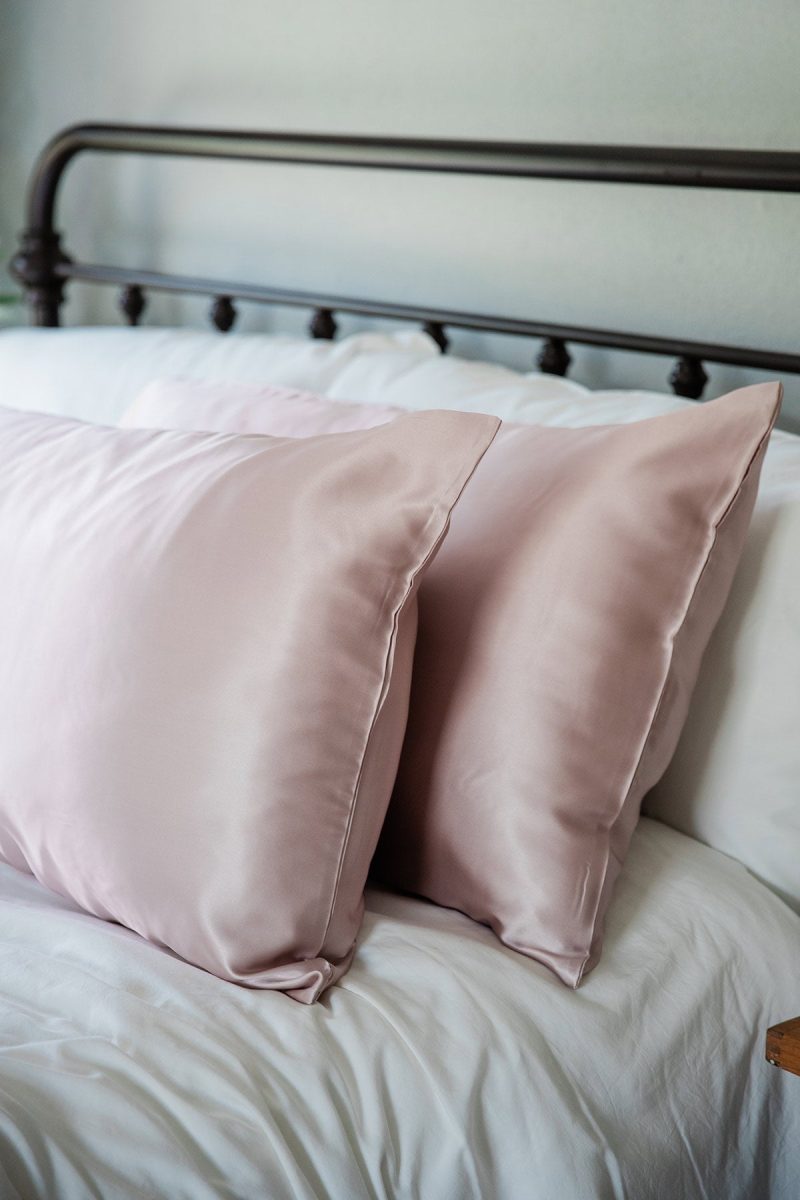 yala charmeuse pillowcase set rose quartz